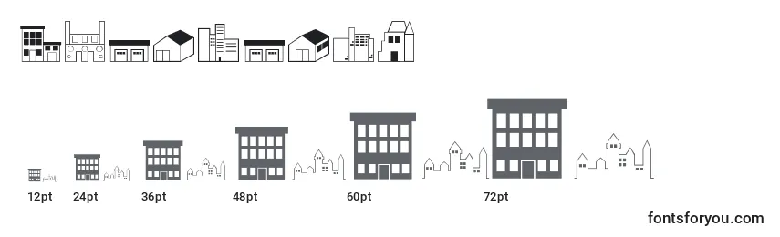 Размеры шрифта Buildings