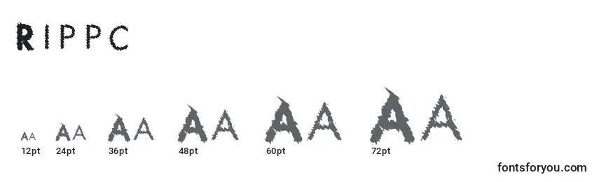 Rippc Font Sizes