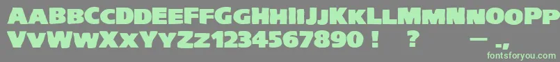 VtcKreepykomikatwoUltrawide Font – Green Fonts on Gray Background