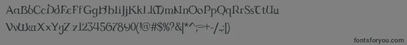 Шрифт Dungrg – чёрные шрифты на сером фоне