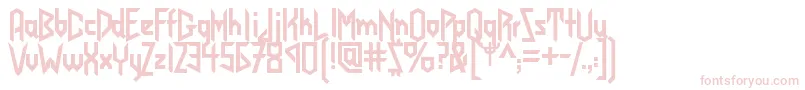Judaspriest Font – Pink Fonts on White Background