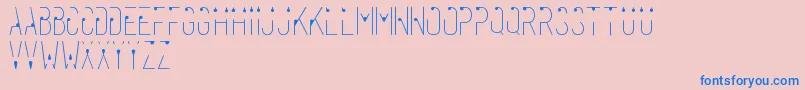 Rahasia Font – Blue Fonts on Pink Background