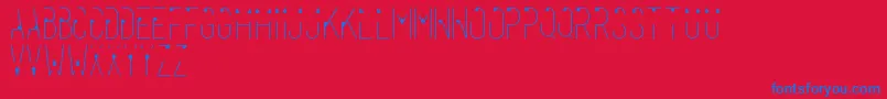 Rahasia Font – Blue Fonts on Red Background