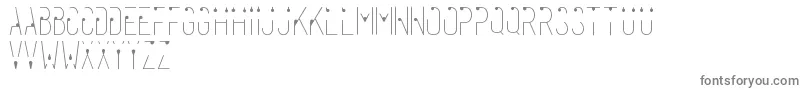 Rahasia-fontti – harmaat kirjasimet valkoisella taustalla