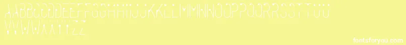 Rahasia Font – White Fonts on Yellow Background