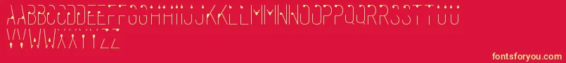 Rahasia Font – Yellow Fonts on Red Background