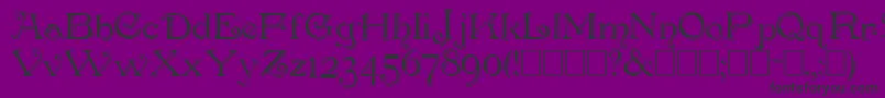 Penhurss Font – Black Fonts on Purple Background