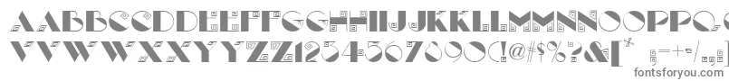 LabyrinthNf-fontti – harmaat kirjasimet valkoisella taustalla