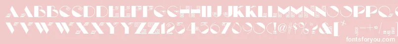 LabyrinthNf Font – White Fonts on Pink Background