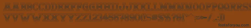 Doergonwave Font – Black Fonts on Brown Background