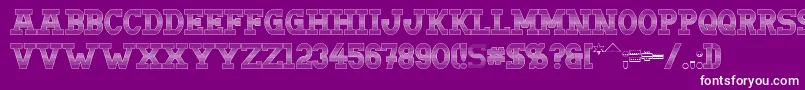 Doergonwave Font – White Fonts on Purple Background