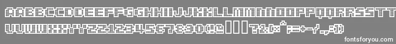 DeliaBlack Font – White Fonts on Gray Background