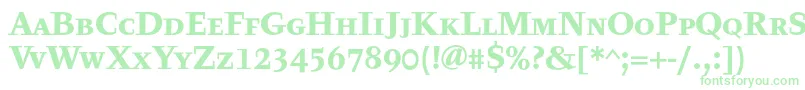 TyfatextcapsBold Font – Green Fonts on White Background