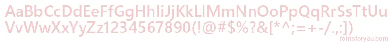 Weblysleekuisb Font – Pink Fonts on White Background