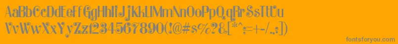 More about KatarinaRegular Font KatarinaRegular Font – Gray Fonts on Orange Background
