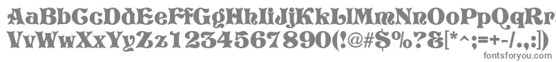 Vostrey-fontti – harmaat kirjasimet valkoisella taustalla