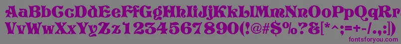 Vostrey Font – Purple Fonts on Gray Background