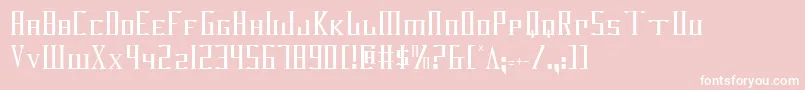 Darkwv2c Font – White Fonts on Pink Background