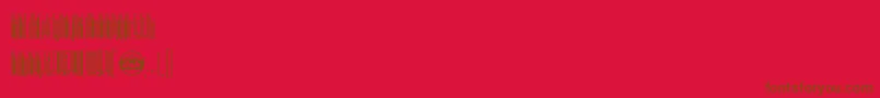 Sothin-Schriftart – Braune Schriften auf rotem Hintergrund