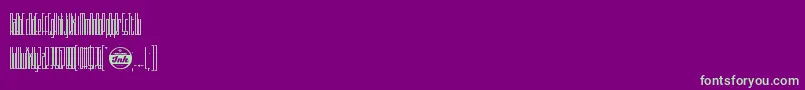 Sothin Font – Green Fonts on Purple Background
