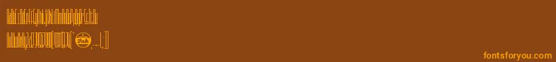 Sothin Font – Orange Fonts on Brown Background