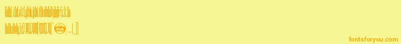 Sothin Font – Orange Fonts on Yellow Background