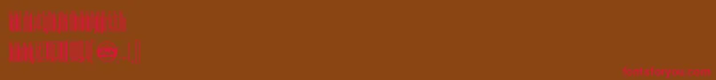 Sothin-Schriftart – Rote Schriften auf braunem Hintergrund