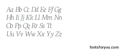 NeutonExtralightItalic-fontti