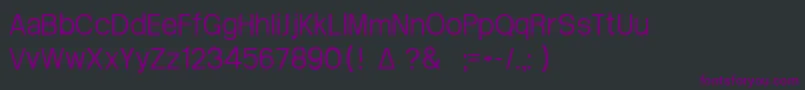Czcionka Arctik2 – fioletowe czcionki na czarnym tle