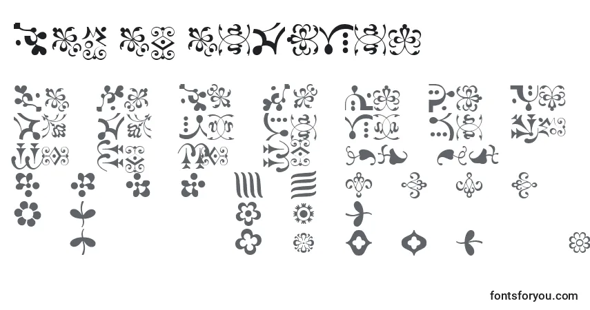 Шрифт CaravanLhOne – алфавит, цифры, специальные символы
