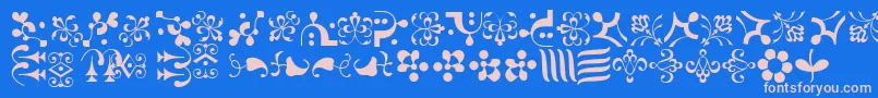 More about CaravanLhOne Font CaravanLhOne Font – Pink Fonts on Blue Background