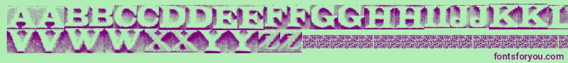 fuente Skylimit – Fuentes Moradas Sobre Fondo Verde