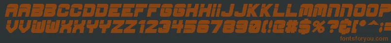 EspBoldItalic-fontti – ruskeat fontit mustalla taustalla