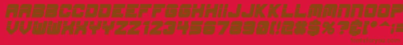 EspBoldItalic Font – Brown Fonts on Red Background