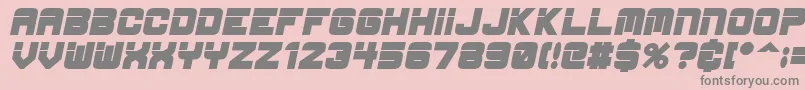 フォントEspBoldItalic – ピンクの背景に灰色の文字