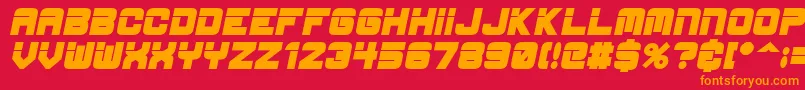 EspBoldItalic Font – Orange Fonts on Red Background