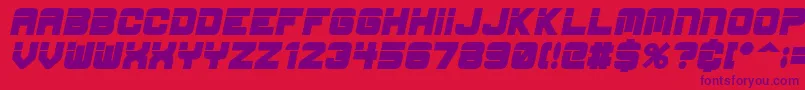 EspBoldItalic Font – Purple Fonts on Red Background