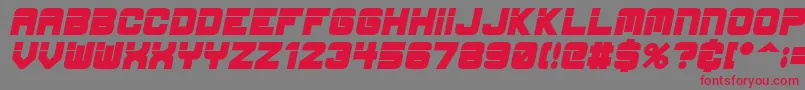 EspBoldItalic Font – Red Fonts on Gray Background