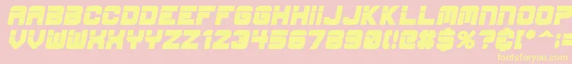 EspBoldItalic Font – Yellow Fonts on Pink Background