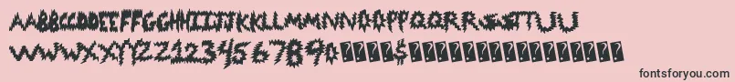 Codedanger Font – Black Fonts on Pink Background