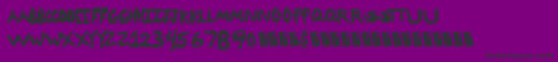 Codedanger Font – Black Fonts on Purple Background