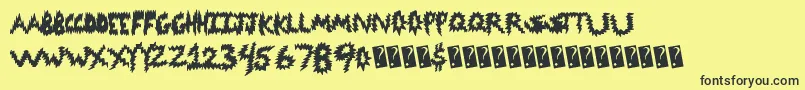 Codedanger Font – Black Fonts on Yellow Background