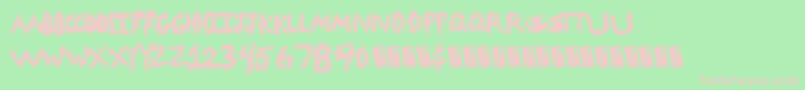 Codedanger Font – Pink Fonts on Green Background