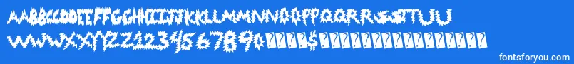 Codedanger Font – White Fonts on Blue Background