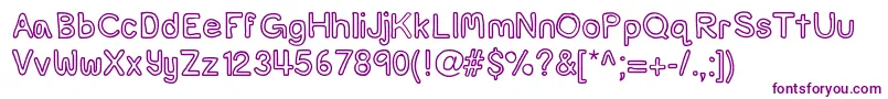 Popsicle-Schriftart – Violette Schriften