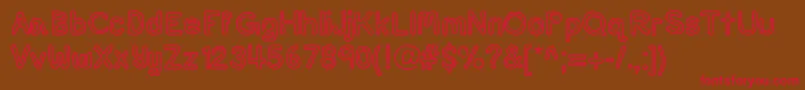 Popsicle Font – Red Fonts on Brown Background