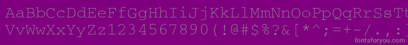 Шрифт Courierc – серые шрифты на фиолетовом фоне