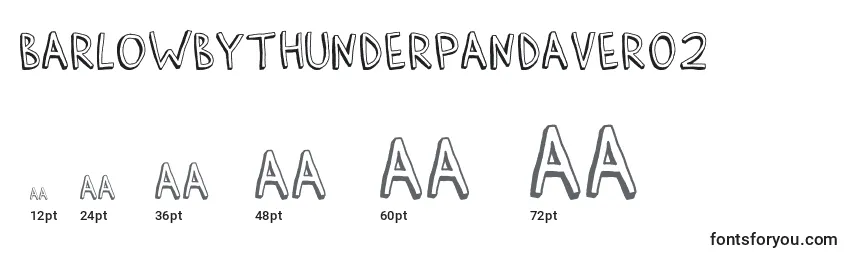 BarlowByThunderpandaVer02 Font Sizes
