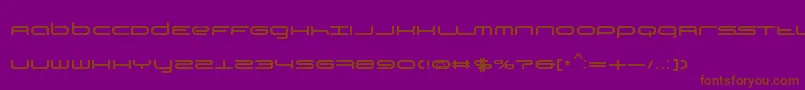 TiР№stoBySimРІnBarjaCaride Font – Brown Fonts on Purple Background