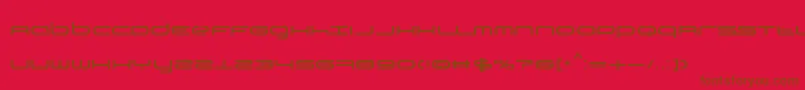 Police TiР№stoBySimРІnBarjaCaride – polices brunes sur fond rouge